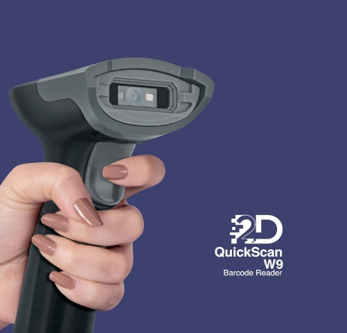 FINGERS 2D-QuickScan W9 USB Wired Barcode Scanner (Reads 1D/2D Codes | Scan Rate: 200 scans/sec | Quick Scan & CMOS Image Technology | Ergonomic Design with U-Shaped LED Indicator)
