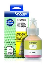 Brother BT5000Y Ink Bottle (Yellow)  Compatible to Brother Printers DCP-T220,  DCP-T420W,  DCP-T520W,  DCP-T820DW,