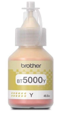 Brother BT5000Y Ink Bottle (Yellow)  Compatible to Brother Printers DCP-T220,  DCP-T420W,  DCP-T520W,  DCP-T820DW,