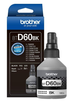 Brother BT-D60BK for DCP-T226/DCP-T426W/DCP-T525W/DCP-T820DW Black Ink Bottle