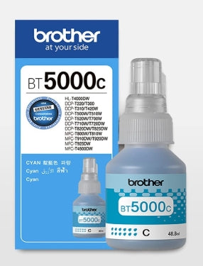 Brother BT5000C Ink Bottle (Cyan) Compatible to Brother Printers DCP-T220,  DCP-T420W,  DCP-T520W,  DCP-T820DW,