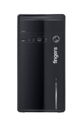 FINGERS Gallant C4 Micro ATX Cabinet with 1 x USB 3.0 and 1 x USB 2.0 ports & SMPS (Black)