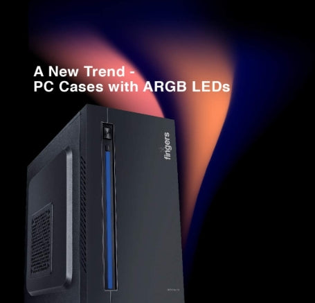 FINGERS RGB-Flow India's First Micro ATX PC C2 Fashion Computer Case Cabinet with ARGB LEDs