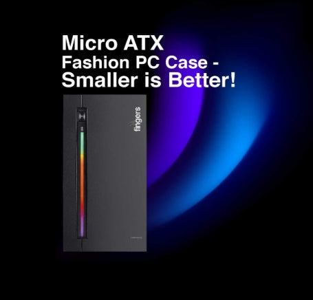 FINGERS RGB-Flow India's First Micro ATX PC C2 Fashion Computer Case Cabinet with ARGB LEDs