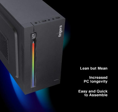 FINGERS RGB-Flow India's First Micro ATX PC C2 Fashion Computer Case Cabinet with ARGB LEDs