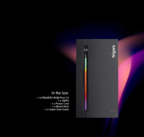 FINGERS RGB-Flow India's First Micro ATX PC C2 Fashion Computer Case Cabinet with ARGB LEDs
