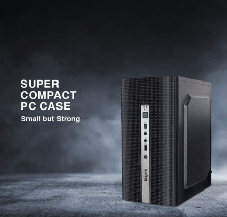 FINGERS Turbo-Mini Super Compact Computer Case - Black Col. With SMPS