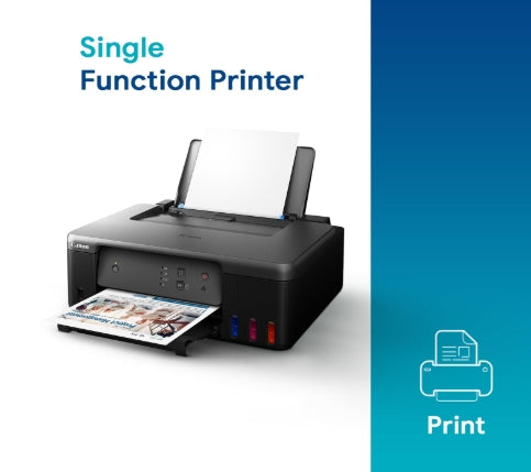 Canon PIXMA MegaTank G1730 Single Function (Print only) Inktank Color Printer with Small Size Ink Bottles for Home/Office