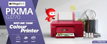 Canon PIXMA MegaTank G3770 Red All-in-one Wi-Fi Inktank Colour Printer for Home & Office with 2 Year Warranty