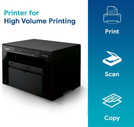 Canon MF3010 Digital Multi function Laser Printer, Black, Standard