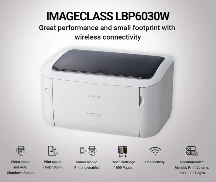 Canon LBP6030W Image Class Laser Printer