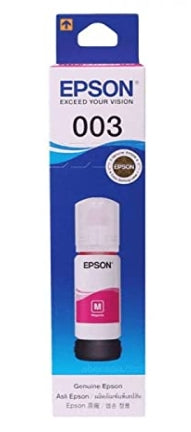 Epson 003 65ml Ink Bottle (Magenta);Compatible with :L3110 /L3101/ L3150 / L4150 / L4160 / L6160 / L6170 / L6190 Printer Models
