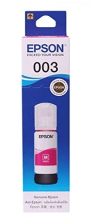 Epson 003 65ml Ink Bottle (Magenta);Compatible with :L3110 /L3101/ L3150 / L4150 / L4160 / L6160 / L6170 / L6190 Printer Models