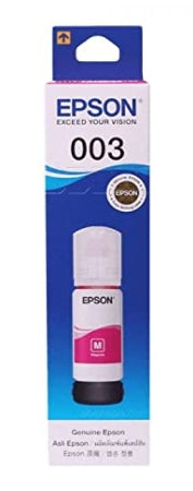 Epson 003 65ml Ink Bottle (Magenta);Compatible with :L3110 /L3101/ L3150 / L4150 / L4160 / L6160 / L6170 / L6190 Printer Models