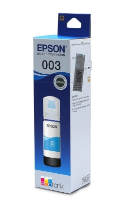 Epson 003 Ink Bottle (Cyan), Compatible with :L3110 /L3101/ L3150 / L4150 / L4160 / L6160 / L6170 / L6190 Printer Models