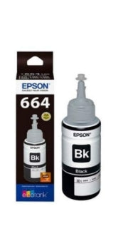 Epson T664 70 ml for L360/L350/L380/L100/L200/L565/L555/L130/L1300 Black Ink Bottle