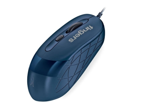 FINGERS SuperHit Wired Optical Mouse  (USB 2.0, Royale Blue) 3Yr Warranty