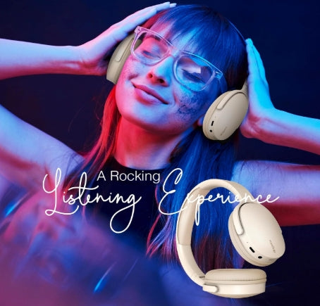 FINGERS Rock-N-Roll H2 Bluetooth Wireless On-Ear Headset with Mic (Multi-Function)