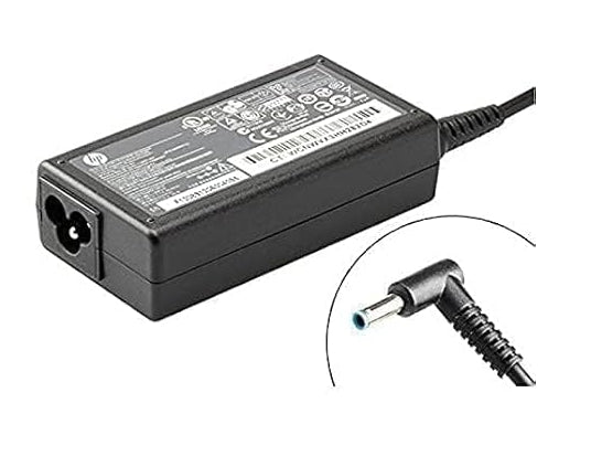 HP Blue Pin Original Laptop Charger 19.5 V 3.33 A 65 W Adapter (Fit with 3 Pin Power Cable)- Black