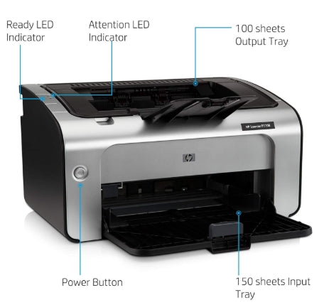 HP Laser jet P1108 Single Function Monochrome Laser Printer
