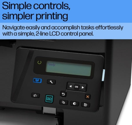 HP LaserJet Pro MFP M126nw plus Printer with Print, scan, copy & Wi-fi high-quality black and white documents efficiently with this hassle-free, compact laser printer.
