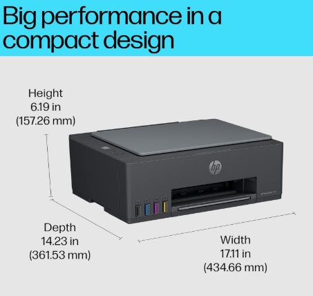 HP Smart Tank 581 All-in-one WiFi Color Printer with 2 Extra Black Ink Bottles(Up to 12000 Black and 6000 Color Prints)and 1 Year Extended Warranty with PHA Coverage. Print, Scan & Copy for Office/Home