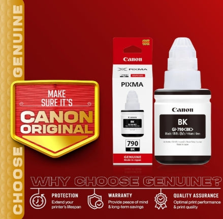 Canon GI-790BK for G1010, G2000, G2010, G2012, G3000, G3010, G3012, G4010 Black Ink Bottle