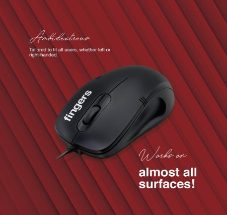 FINGERS Marvel Combo With Wired Mouse & Wired USB Standard Keyboard Compatible with Desktop, Laptop, Tablet, iPad, Mac