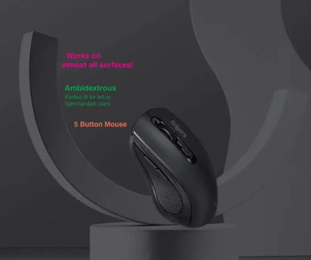 FINGERS Duo-Recharge Wireless Deskset (Mouse + Keyboard) Combo (Rechargeable Batteries with 25-Day worktime, 2.4 GHz Technology with USB Nano Receiver