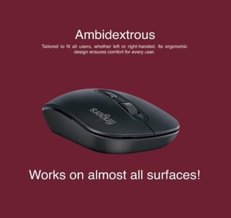 FINGERS StellarCombo Wireless Keyboard and Mouse Combo Set (2.4 GHz Wireless Technology with USB Nano Receiver | 12 Quick Soft-Touch Media Controls for Instant Access & Rupee Key)