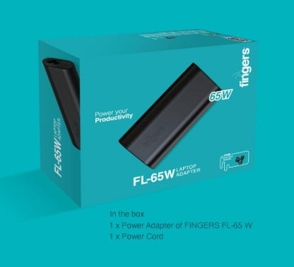 FINGERS FL-65W Laptop Adapter For Acer DC PIN 5.5 x 1.7 mm 65 W Adapter  With Power Cord