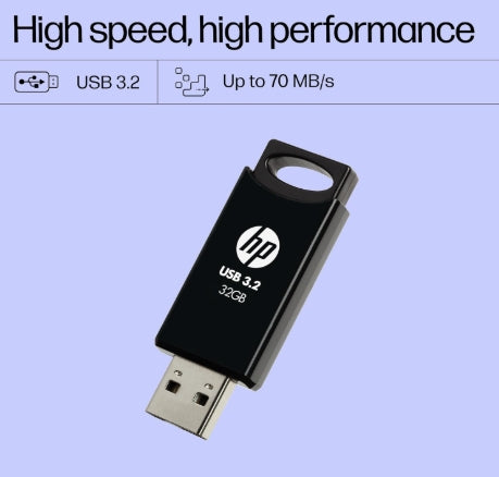 HP 712 w 32 GB USB 3.2 Flash Drive- Black