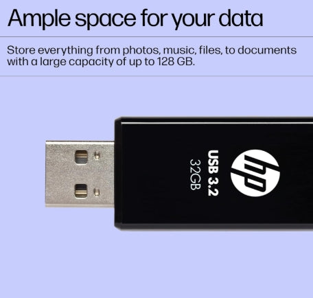 HP 712 w 32 GB USB 3.2 Flash Drive- Black