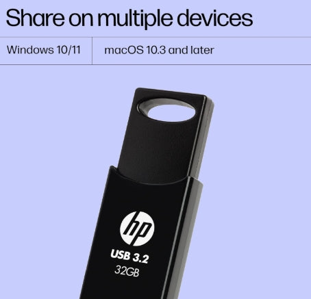HP 712 w 32 GB USB 3.2 Flash Drive- Black