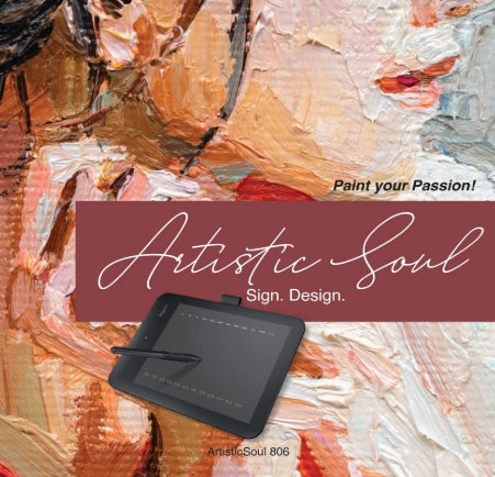 FINGERS ArtisticSoul 806 6 x 8 inch Graphics Tablet Connectivity - USB