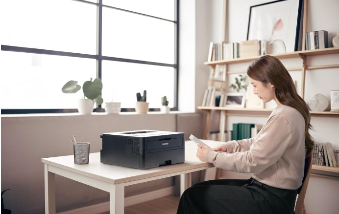Brother HL-L2400D Automatic Duplex Laser Printer with 30 PPM Speed, 64 MB Memory, 250 Sheet Paper Tray, USB Connectivity, 3,000 Pages Inbox Toner