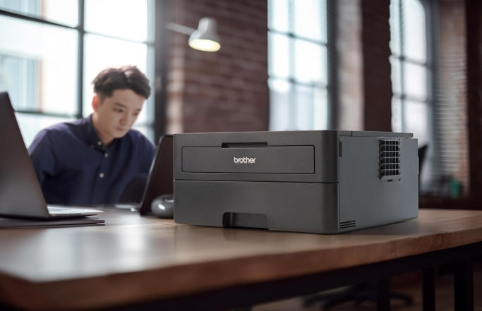 Brother HL-L2400D Automatic Duplex Laser Printer with 30 PPM Speed, 64 MB Memory, 250 Sheet Paper Tray, USB Connectivity, 3,000 Pages Inbox Toner