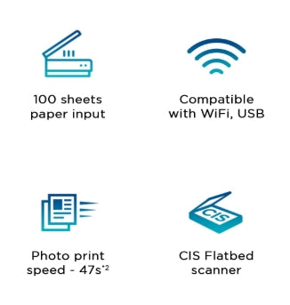 Canon PIXMA MegaTank G670 6 Colour, Print, Scan, Copy,Wi-fi High Volume Printing Photo Printer, User Replaceable Print Heads & Maintenance Cartridge