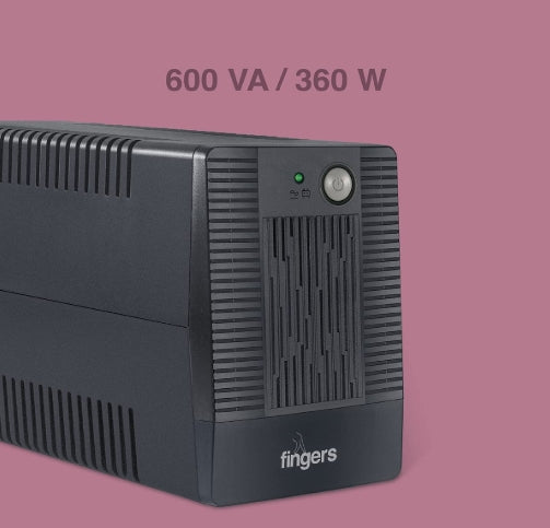 FINGERS FR-630 Fast-Recharge Power Supply UPS (600 VA / 360 W)