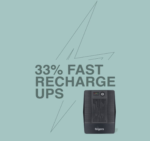 FINGERS Fast-Recharge FR-1097-4S Power Supply UPS (1000 VA / 600 W)