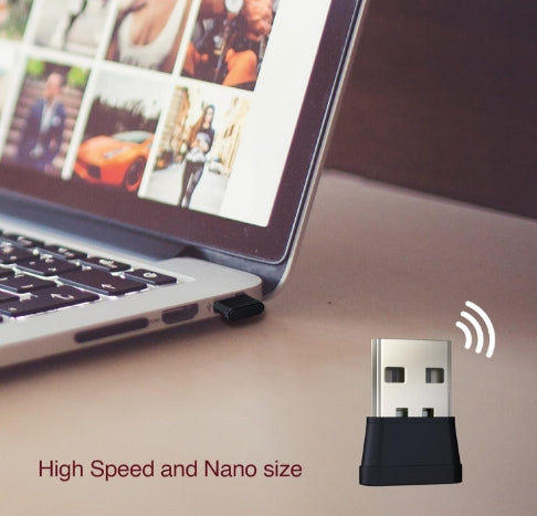 FINGERS FWF150 Wi-Fi USB Adapter (Nano-Sized) | Speed up to 150 Mbps) | High Speed and Wi-Fi Compatible with Windows, Linux, and Mac