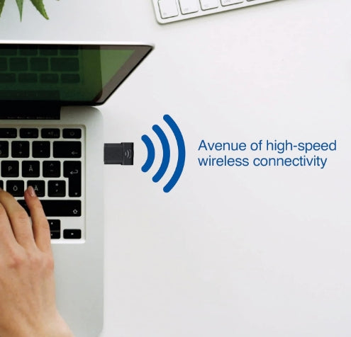 FINGERS FWF300 Wi-Fi Adapter, Wifi Dongle (Nano-Sized | High Speed and Wi-Fi Compatible with Windows, Linux, and Mac | Speed up to 300 Mbps)