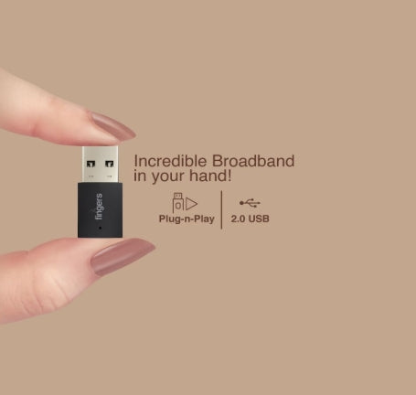 FINGERS FWF602-BT Dual Band USB Wifi Adapter, Wifi Dongle (Dual Band - Supports 2.4 GHz & 5 GHz, Dual Connectivity Bluetooth & Wi-Fi, Windows & Linux (Intel Platform) Compatible, Simple Plug-n-Play)
