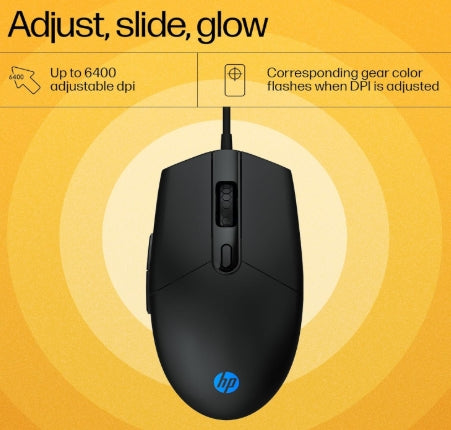 HP KM300F Gaming Keyboard and Mouse Combo Set Designed for Gaming  (Black)