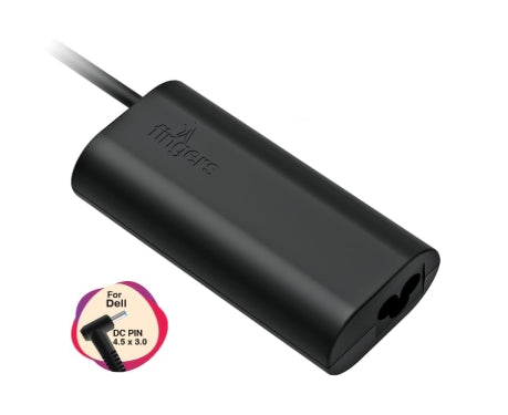 FINGERS FL-65W Laptop Adapter For Dell & HP Compaq DC PIN 4.5 x3.0 mm 65 W Adapter with Power Cord Included