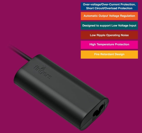 FINGERS FL-65W Laptop Adapter For Dell & HP Compaq DC PIN 4.5 x3.0 mm 65 W Adapter with Power Cord Included